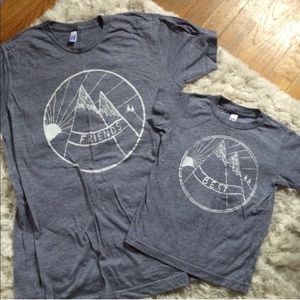 Best Friends tshirts - medium & 4t